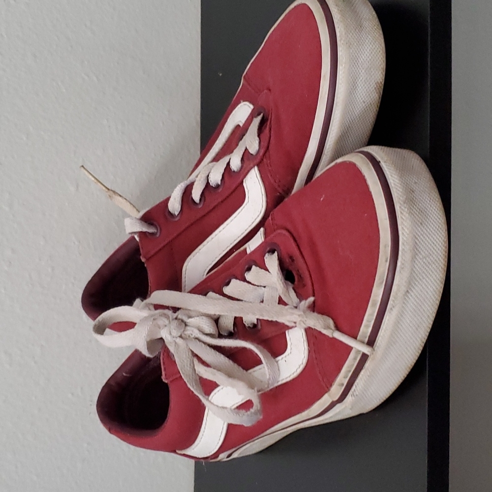 Maroon vans
